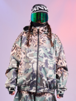 Doorek 3L Leopard Camo Baggy Snow Jacket - Unisex