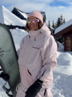 Molocoster 3L Striped Fleece Snow Pullover - Unisex