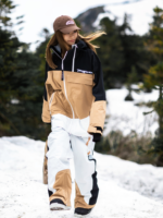 Drysnow Khaki Patchwork 3L Ski Jacket - Unisex - Image 2
