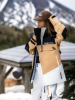 Drysnow Khaki Patchwork 3L Ski Jacket - Unisex - Image 3