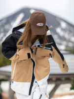 Drysnow Khaki Patchwork 3L Ski Jacket - Unisex - Image 4