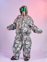 Doorek 3L Leopard Camo Baggy Snow Jacket - Unisex - Image 8