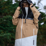 Drysnow Khaki Patchwork 3L Ski Jacket - Unisex