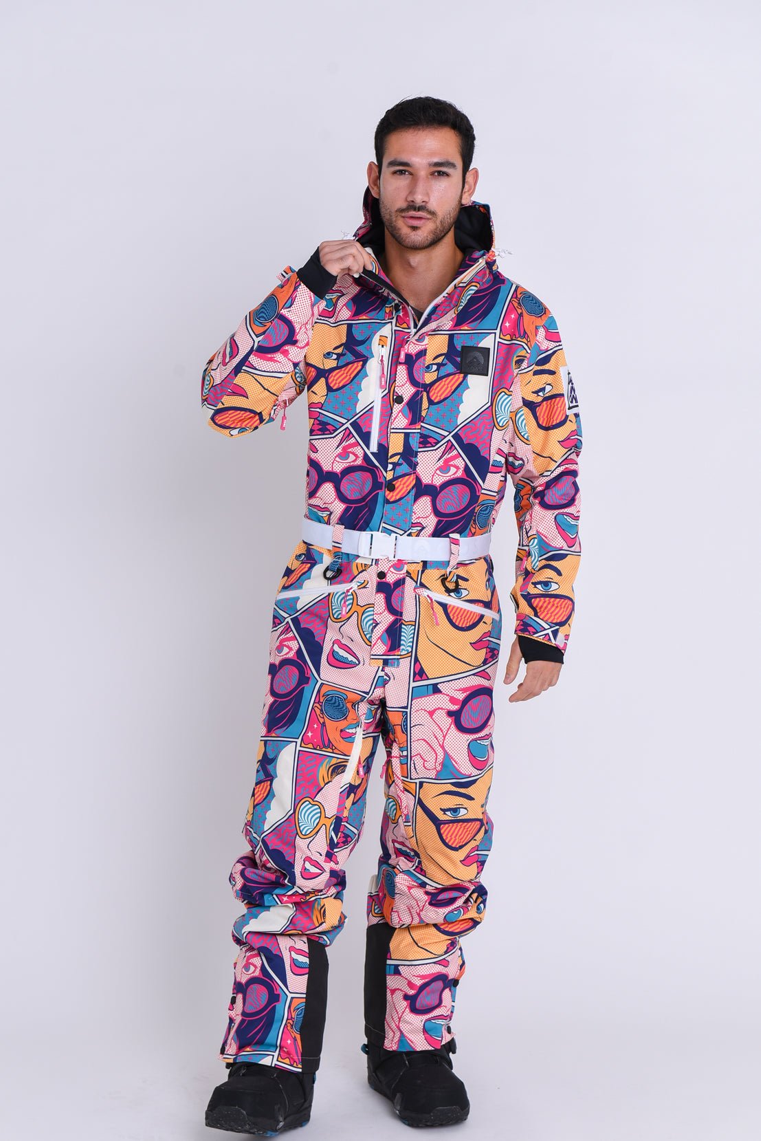 mens-pop-art-ski-suit.jpg Comic Book Candy Ski Suit - Mens - Image 1